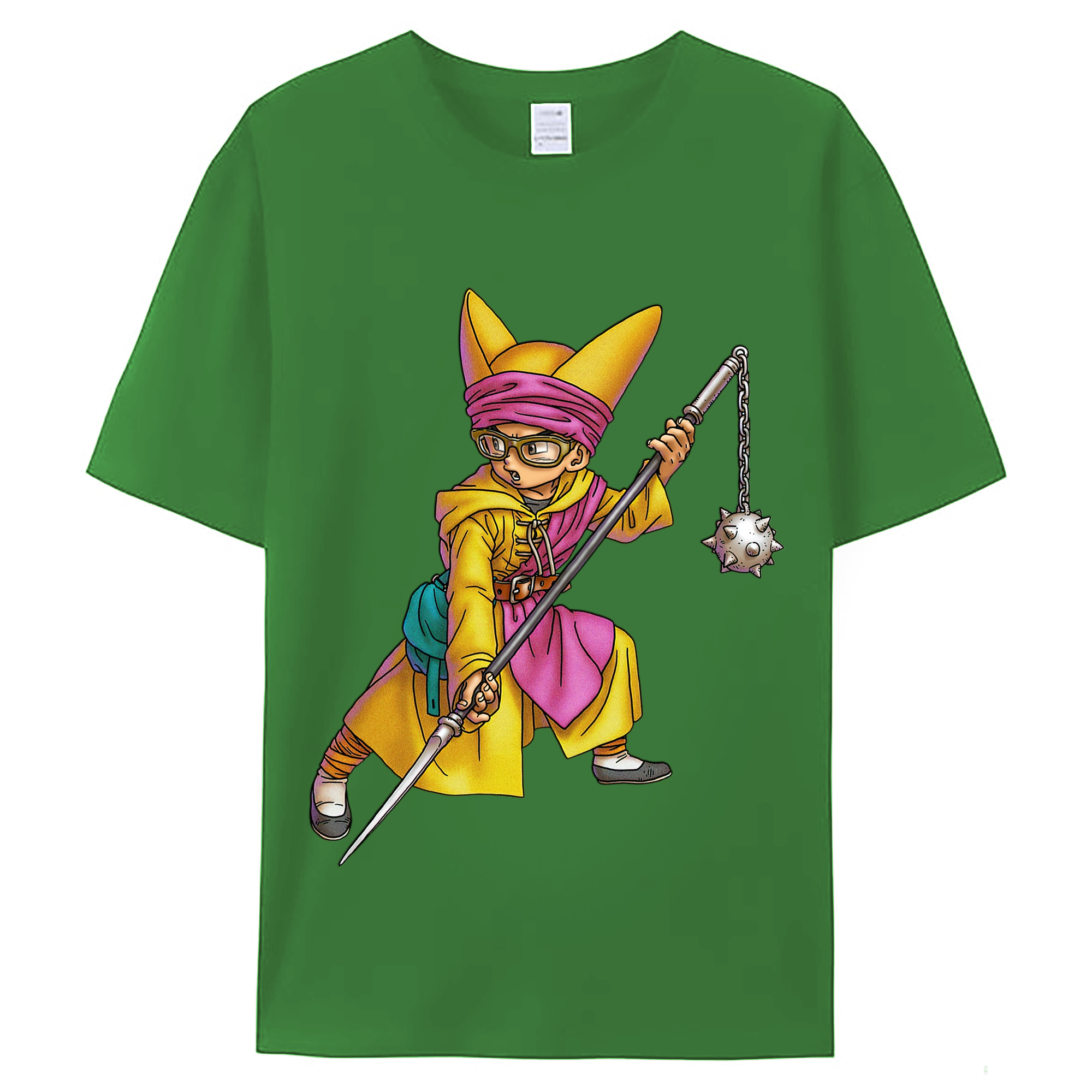 （画像用） ドラゴンクエスト Doragon Kuesuto Dragon Quest レディースカジュアルプリントTシャツ（綿100％）